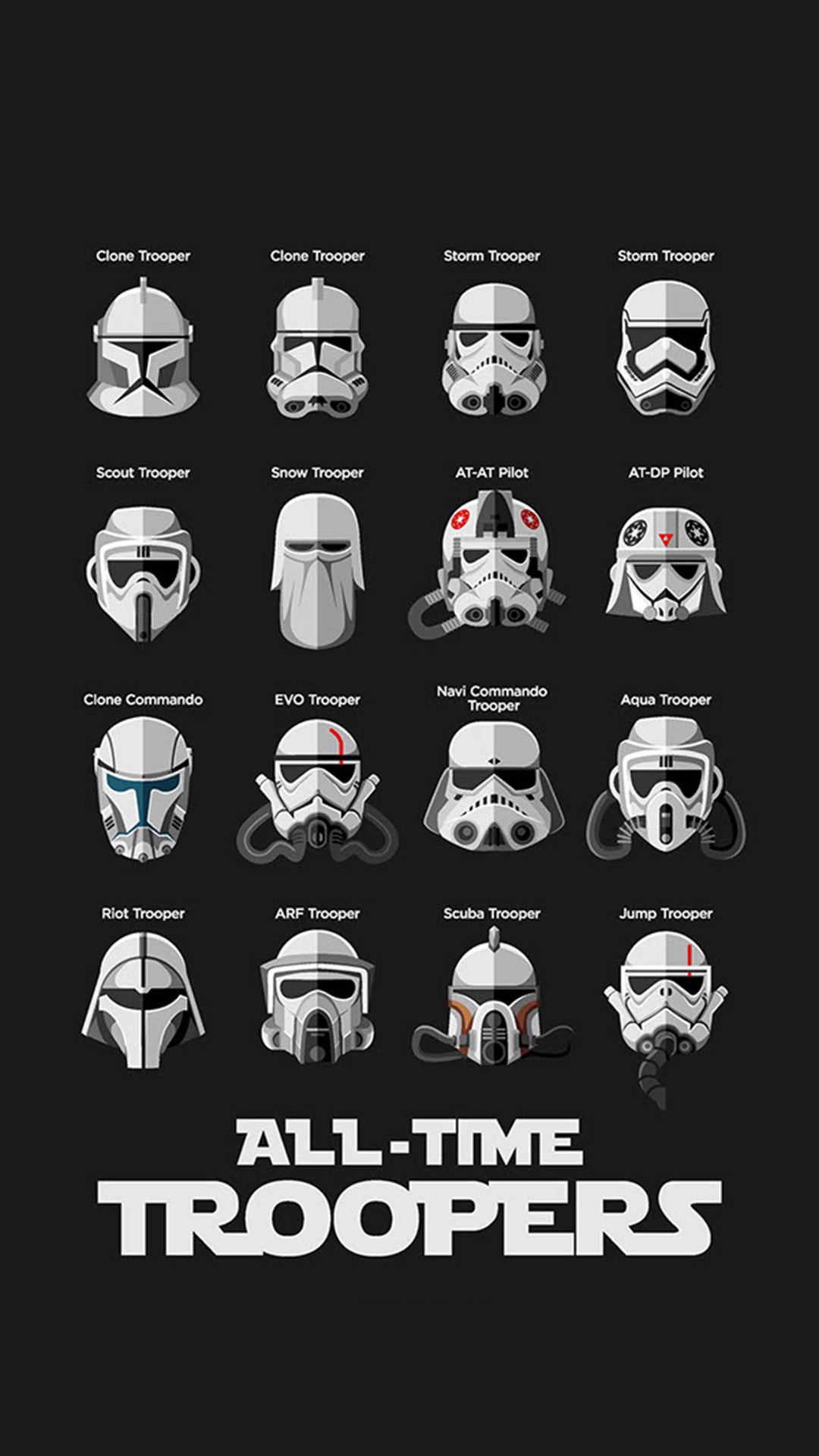 All Time Troopers スター ウォーズのスマホ壁紙 Iphone Wallpapers