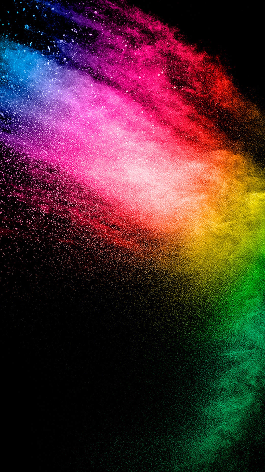 虹色の光の粒子 Iphone Wallpapers